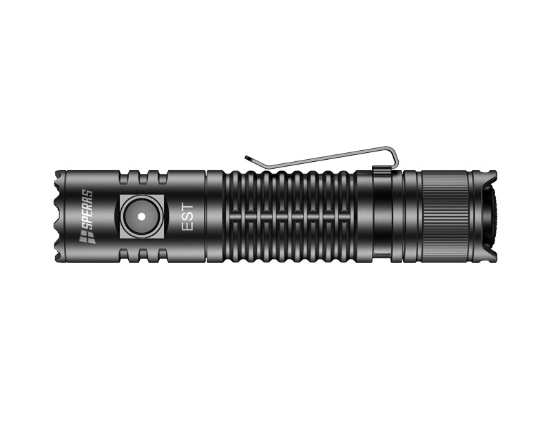 Image of SPERAS EST Rechargeable EDC Flashlight with SST40 LED & 1900 Lumens | SPERAS Light UK