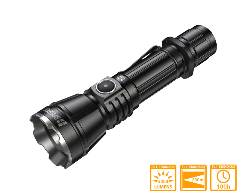 Image of SPERAS T2-70 High Power Tactical LED Flashlight with 3300 Lumens | SPERAS Light UK